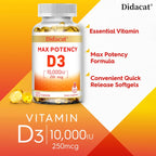 Didacat Vitamin D3 10,000 IU (250 mcg) - ATSProducts