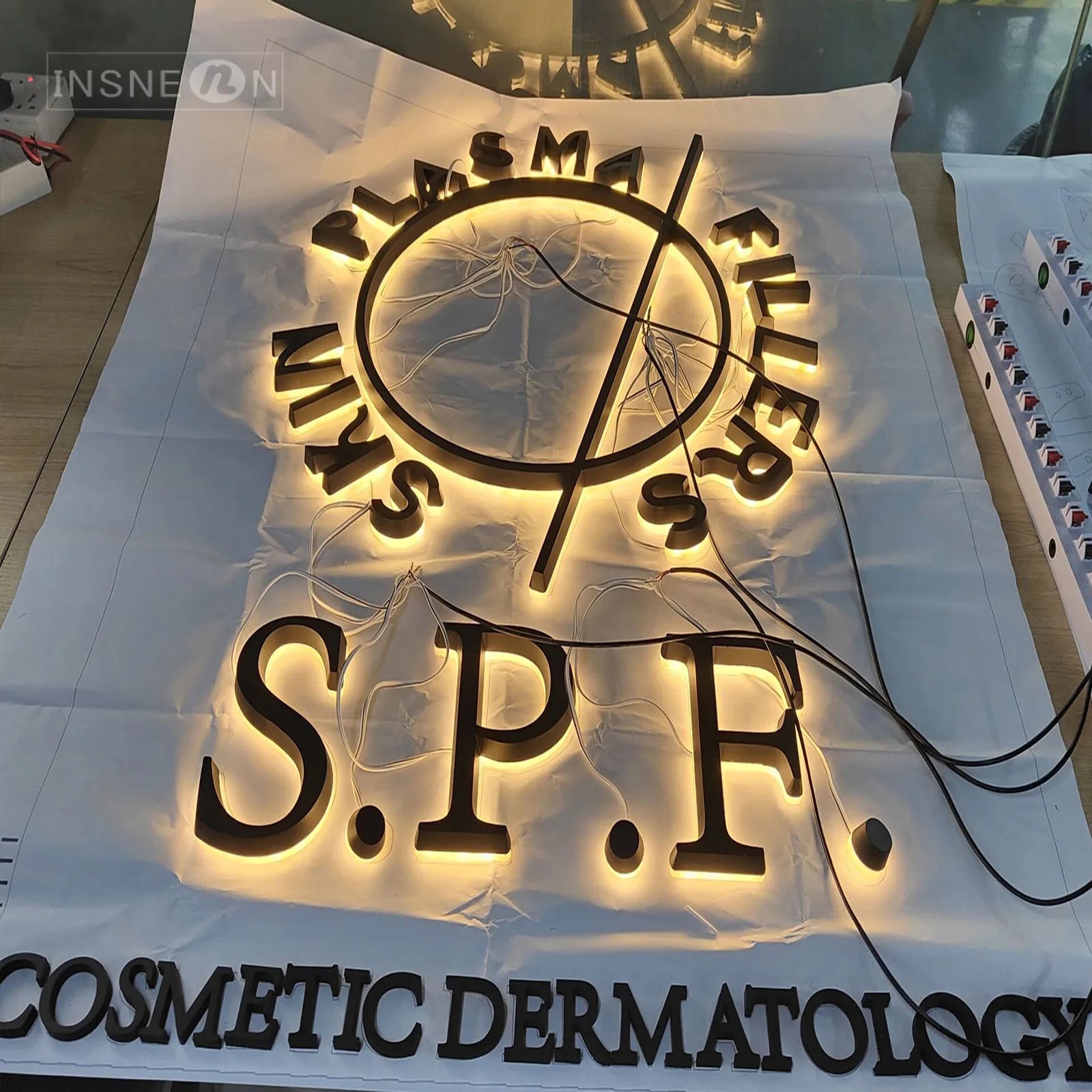 Custom Stainless Steel LED Sign - ATSProducts