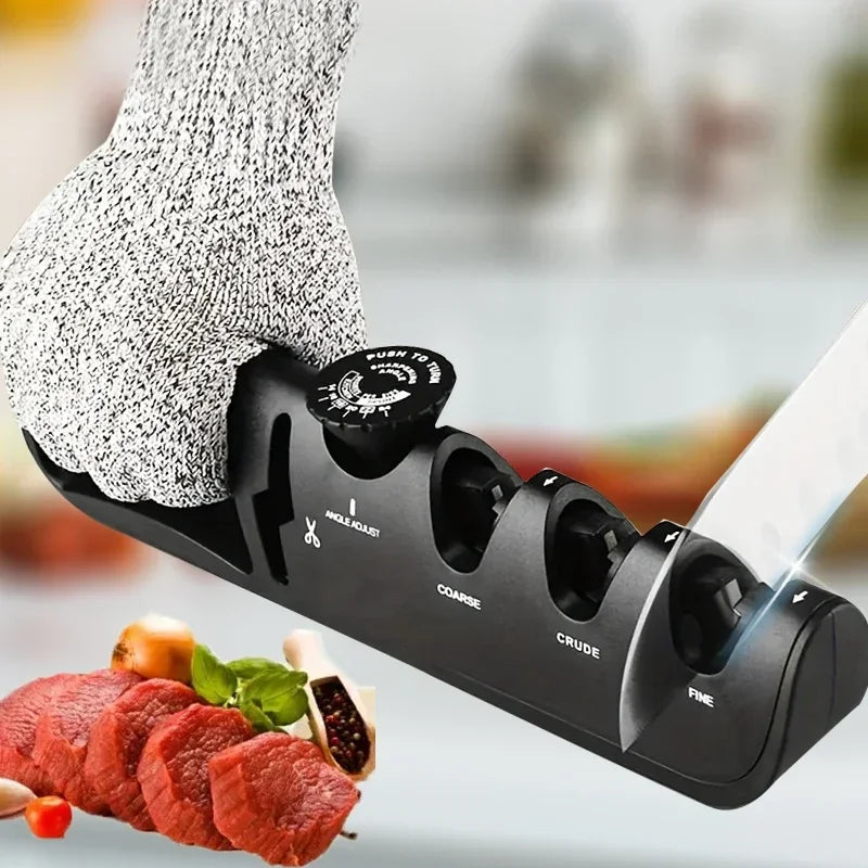 Professional 4-Stage Adjustable Knife Sharpener - ATSProducts