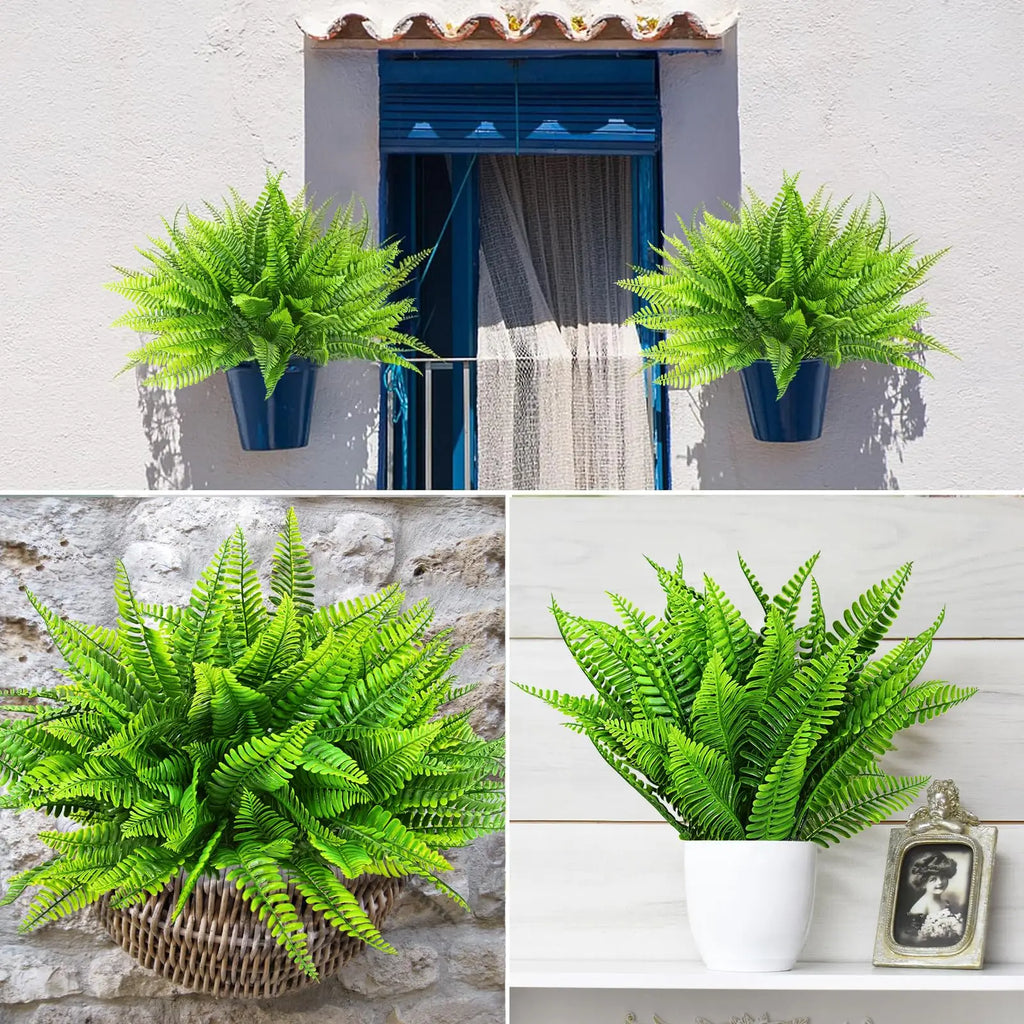 Chenao 4 Bundles Of Artificial Boston Ferns