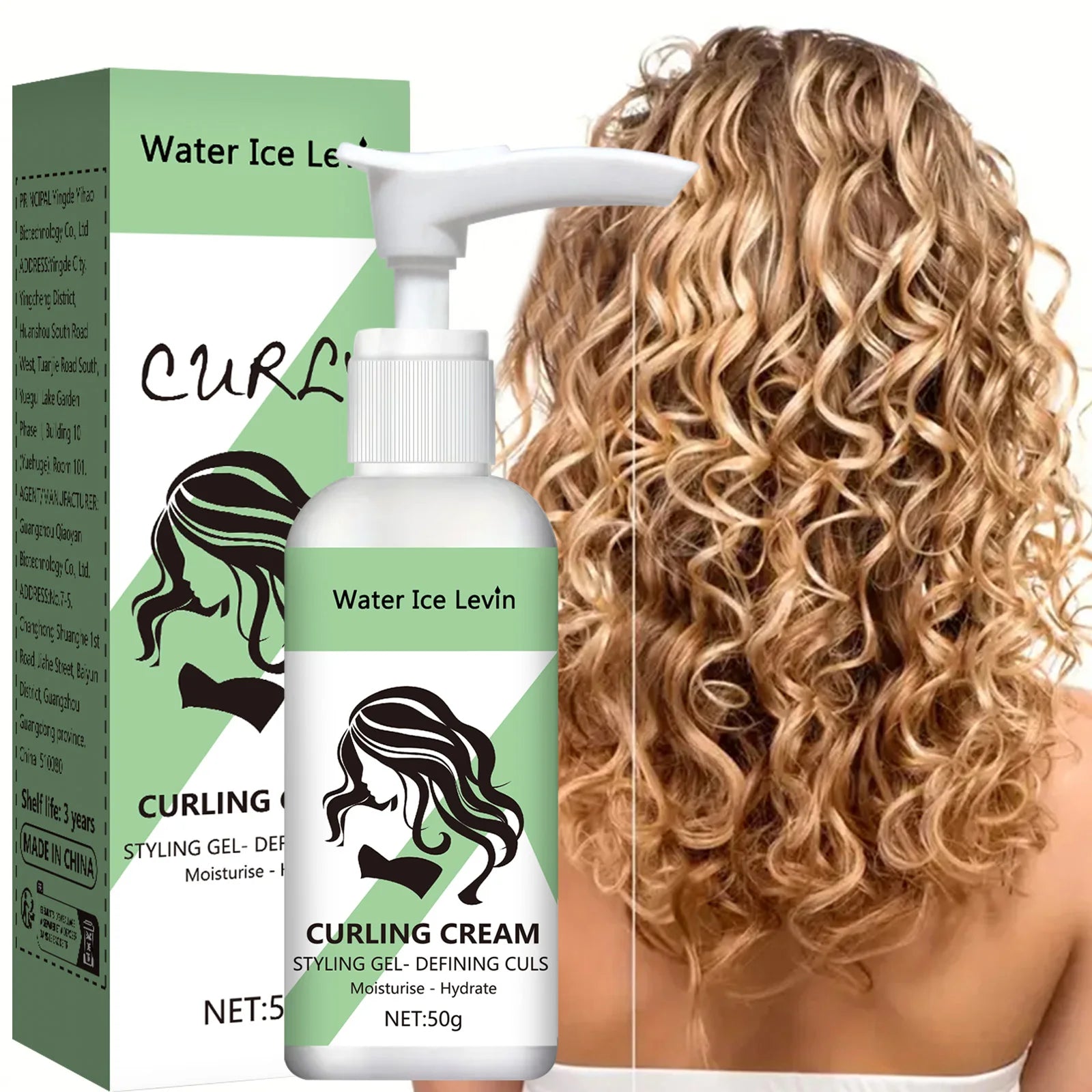 Water Ice Levin Curly Hair Styling Cream - ATSProducts