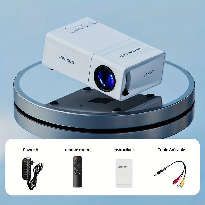 Portable Mini Projector Compatible With IOS, Android, Windows, Etc.  With Remote Control - ATSProducts
