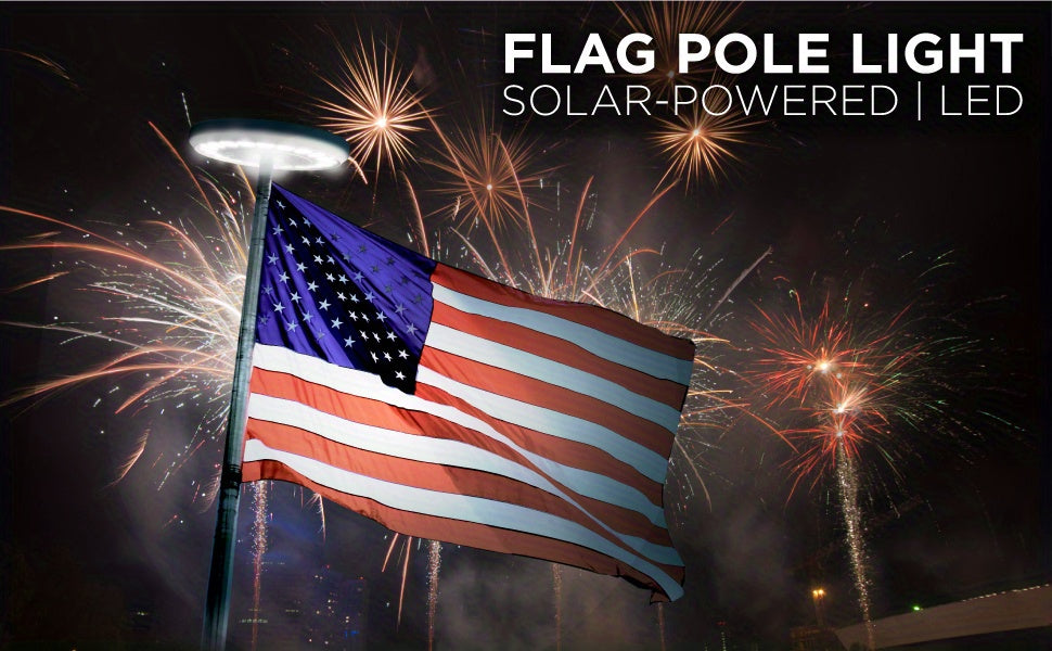 Solar Flagpole Light - ATSProducts