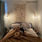 1PC Rustic Farmhouse Wall Lamp with Wood Shelf Bracket - ATSProducts