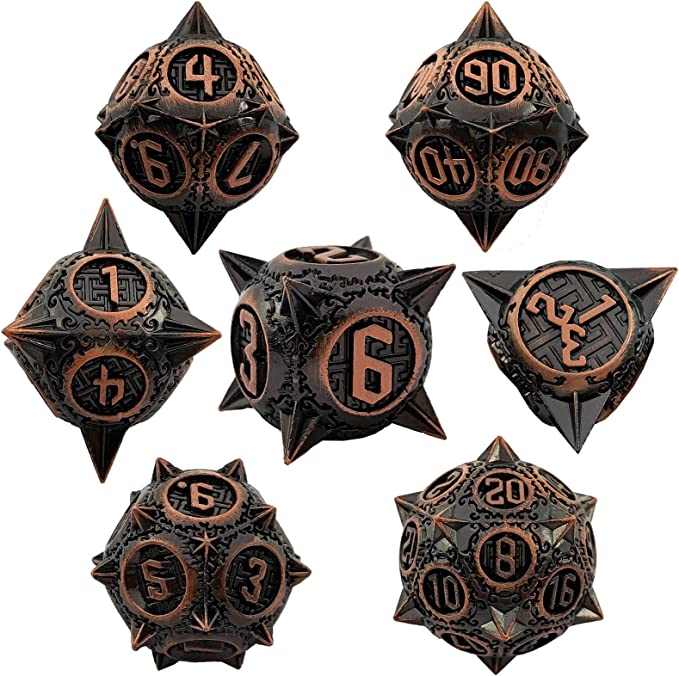 Sharp Metal Meteor Dice Set - ATSProducts