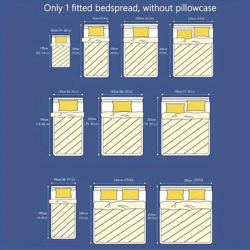 1pc Brushed Fitted Sheet - ATSProducts