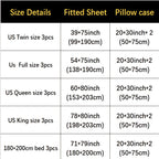 3pcs Polyester Geometric Argyle Print Fitted Sheet Set - ATSProducts