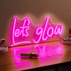 1pc Pink LED Neon Letter Sign - USB Operated - ATSProducts