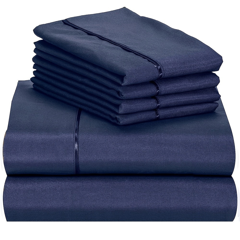 4/6pcs Luxury Cool Fitted Sheet Set - ATSProducts