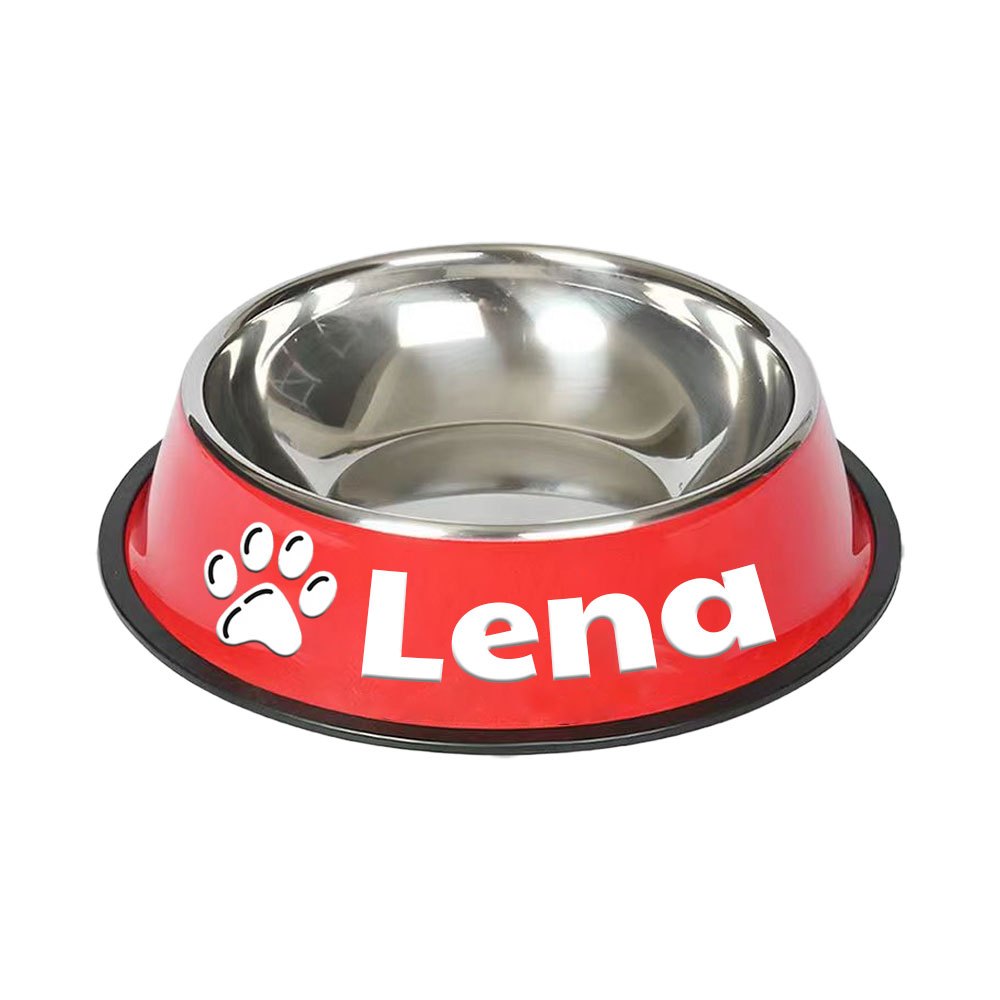 1pc Personalized Stainless Steel Dog Bowls - ATSProducts