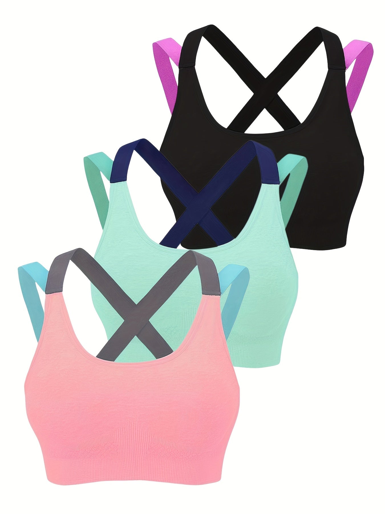 Mesh Cross Back Sport Bra - ATSProducts