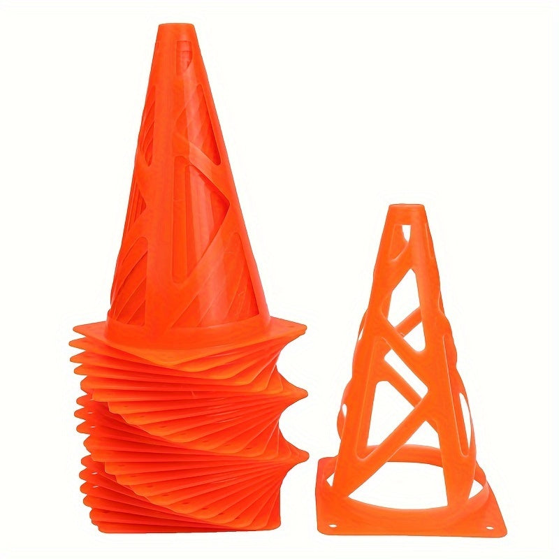 25pcs Multi-Color 9" Hollow Sports Training Cones - ATSProducts