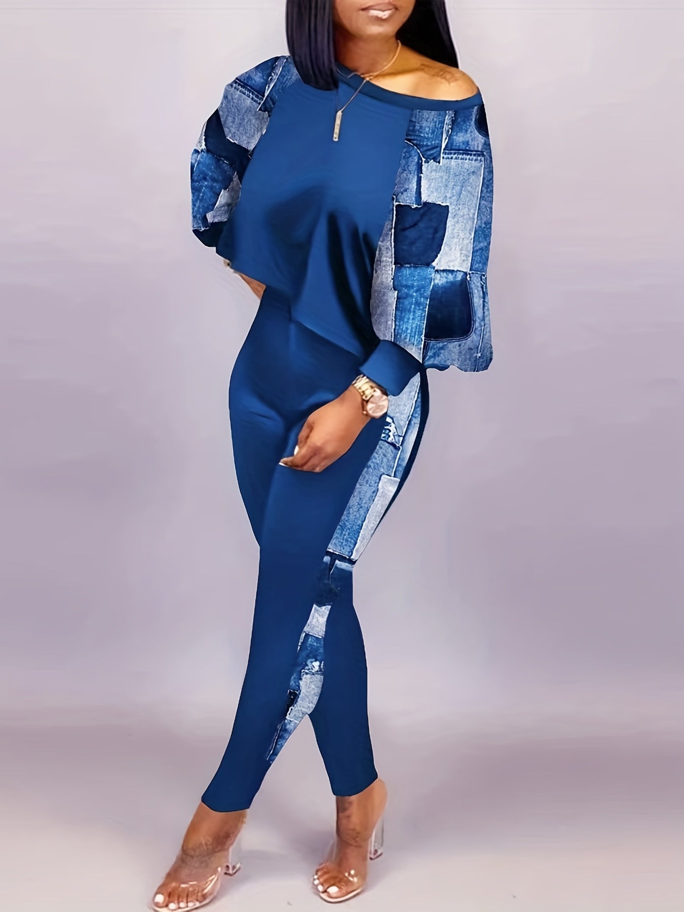 Patchwork Casual Two-piece Set - ATSProducts