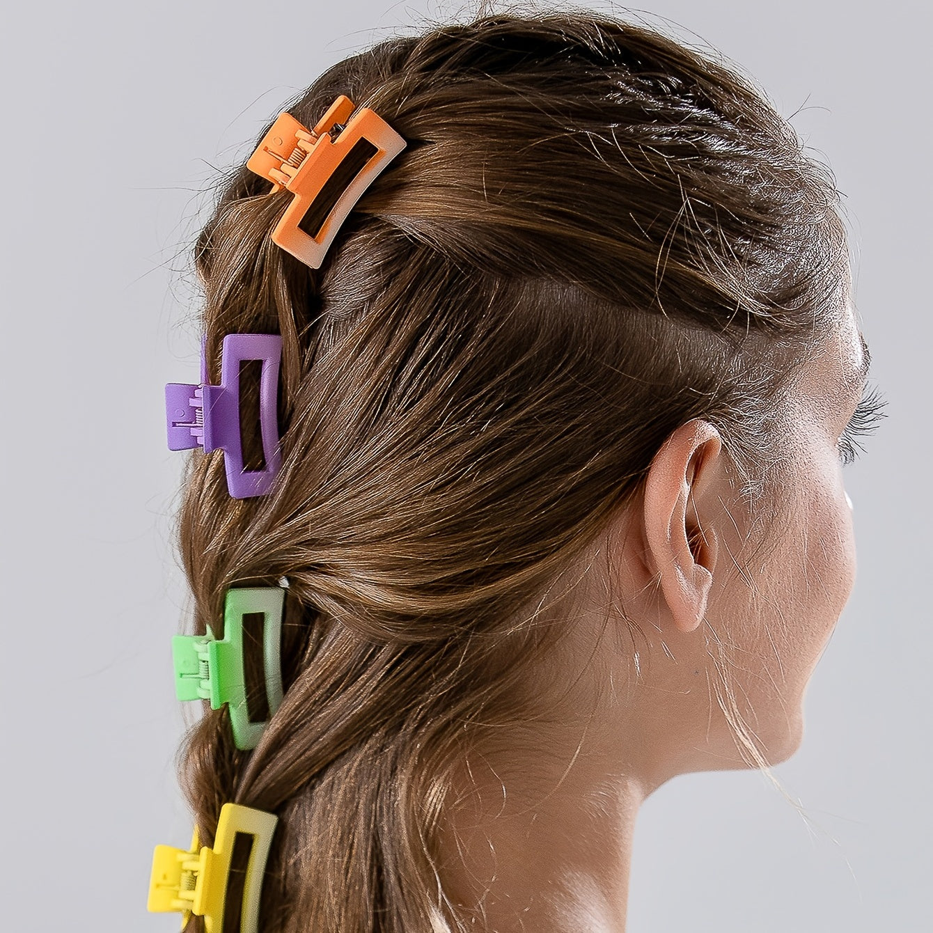 6pcs Multicolored Macaroon Hair Clips - ATSProducts