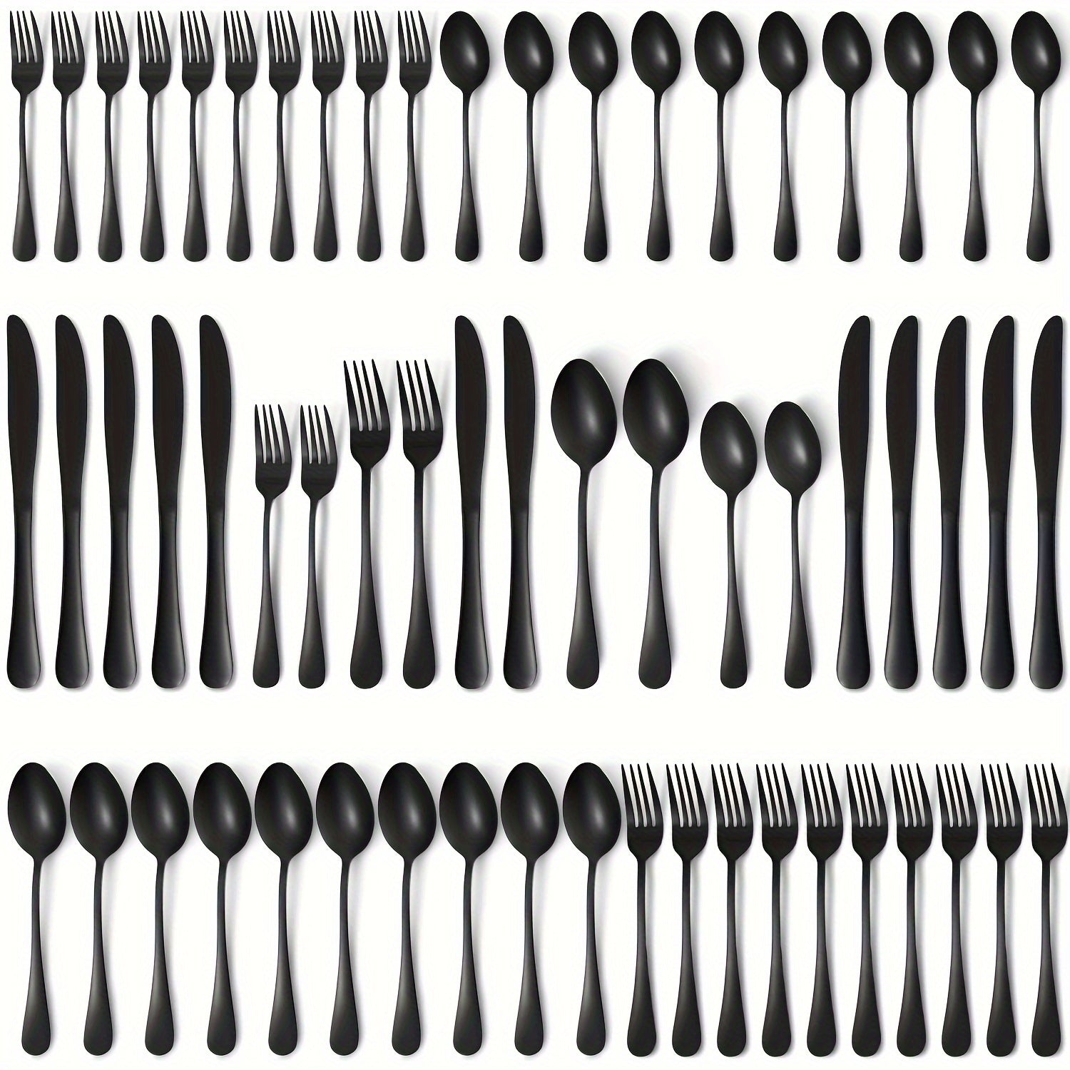 60Pc Stainless Steel Flatware Set - ATSProducts