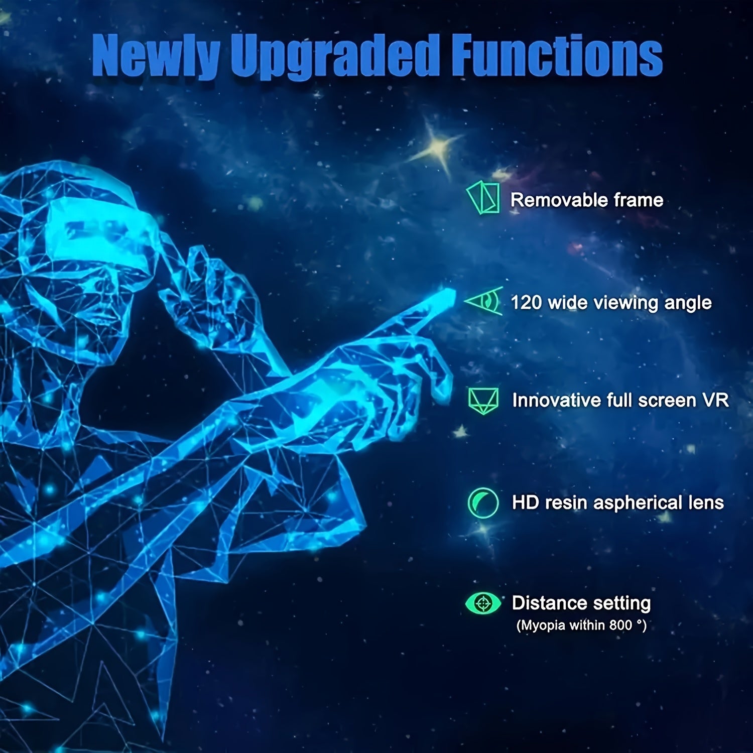 2pcs Adjustable 3D VR Headset With Controller - ATSProducts