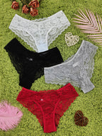4 Pcs Women's Lace Bikinis - ATSProducts