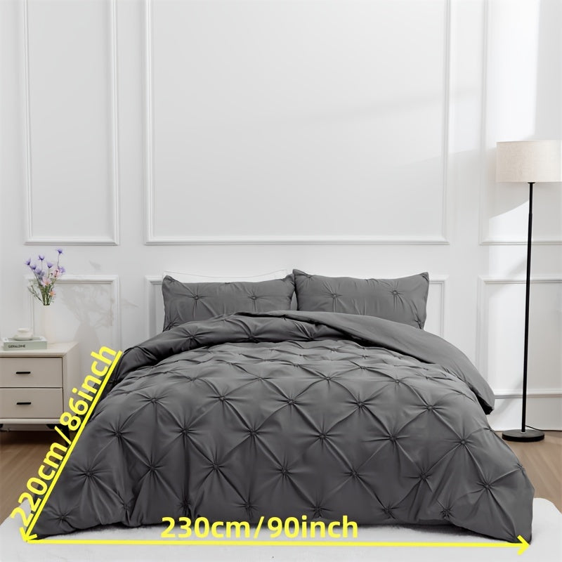 3-Piece Soft Breathable Polyester Duvet Cover Set - ATSProducts