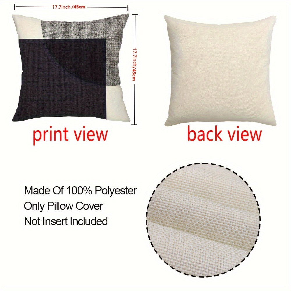 4pcs/Set, Black And White Decorative Pillow Covers - ATSProducts