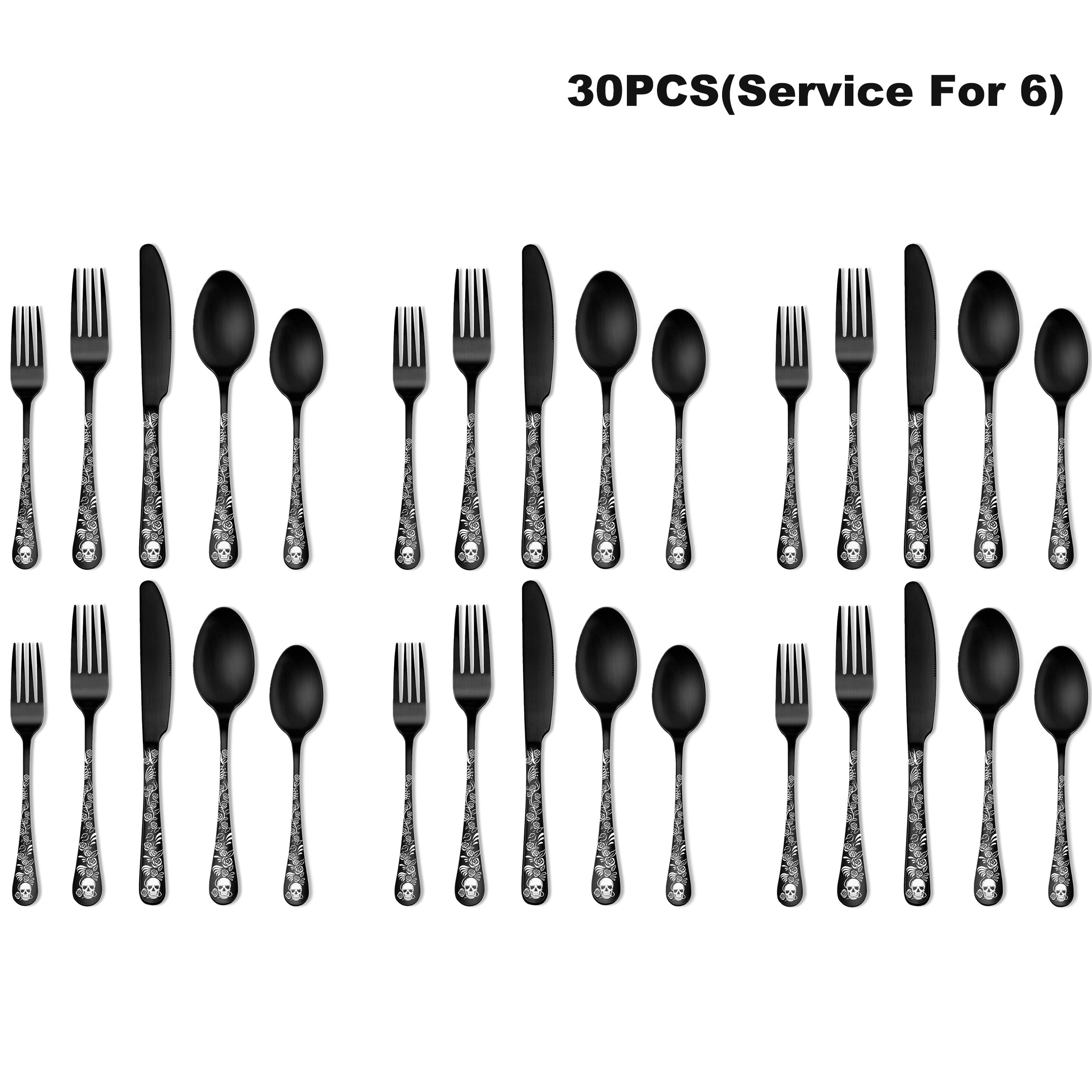 20/30pcs Gothic Design Cutlery Set - ATSProducts