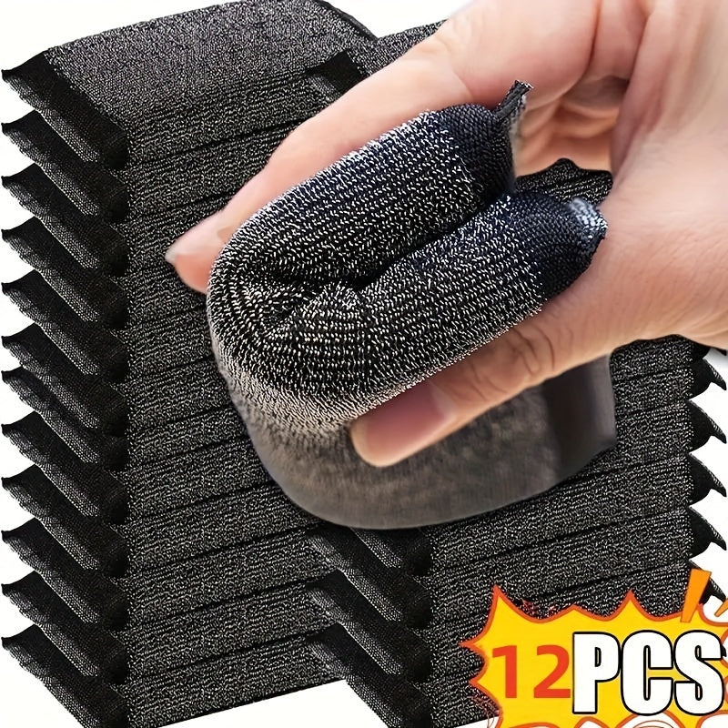12pcs Premium Stainless Steel Scouring Pads - ATSProducts