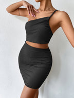 Backless One Shoulder Bodycon Dress - ATSProducts