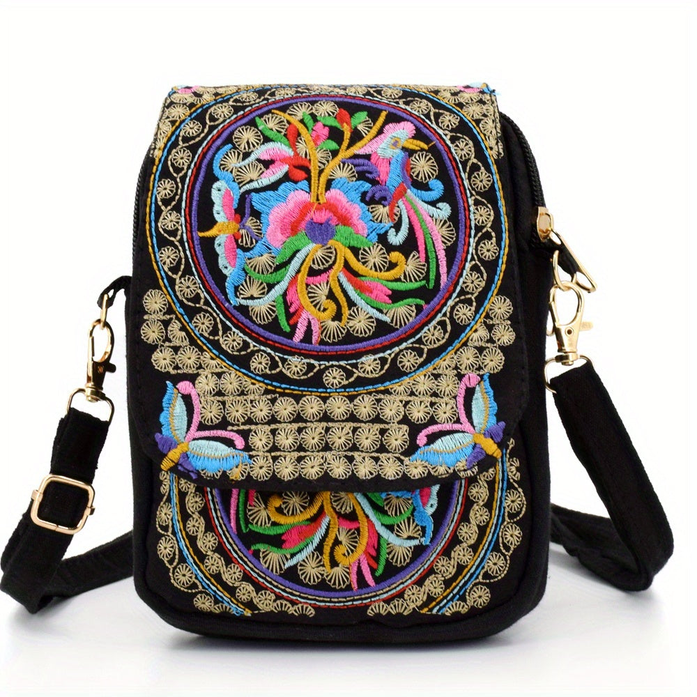 Women's Lightweight Embroidered Crossbody Bag - ATSProducts