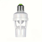 1pc Motion Sensor Light Bulb Holder With E27 Socket - ATSProducts