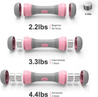 Adjustable Dumbbells Set for Women, 4.5Lbs Dumbbells Weight Pair, Exercise Dumbbells for Home, Office, Gym
