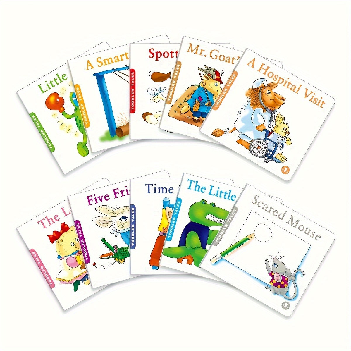 TeenyBaby Set of 10 English Cognitive Education Fairy Tale Books - ATSProducts