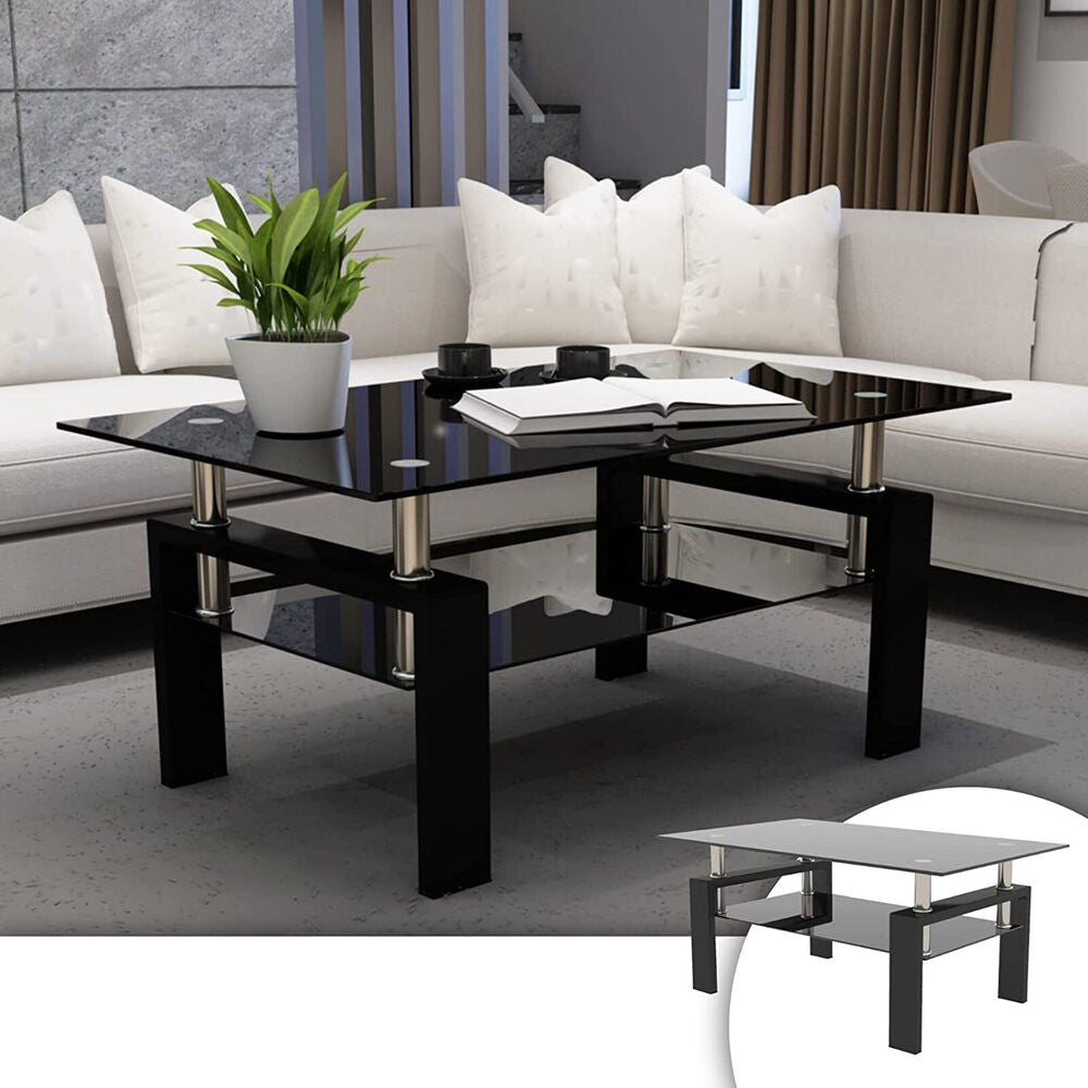 Rectangle Glass Coffee Table - ATSProducts