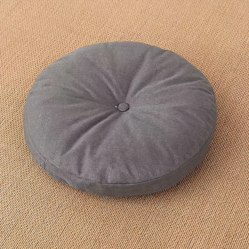 1pc, Linen Floor Cushion Japanese Style Tufted Tatami - ATSProducts