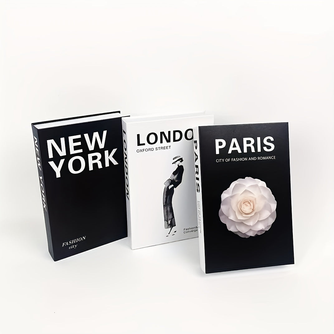 3Pc Set Faux Hardcover Books - ATSProducts