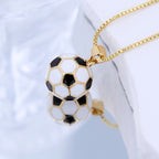Copper Soccer Pendant Necklace - ATSProducts