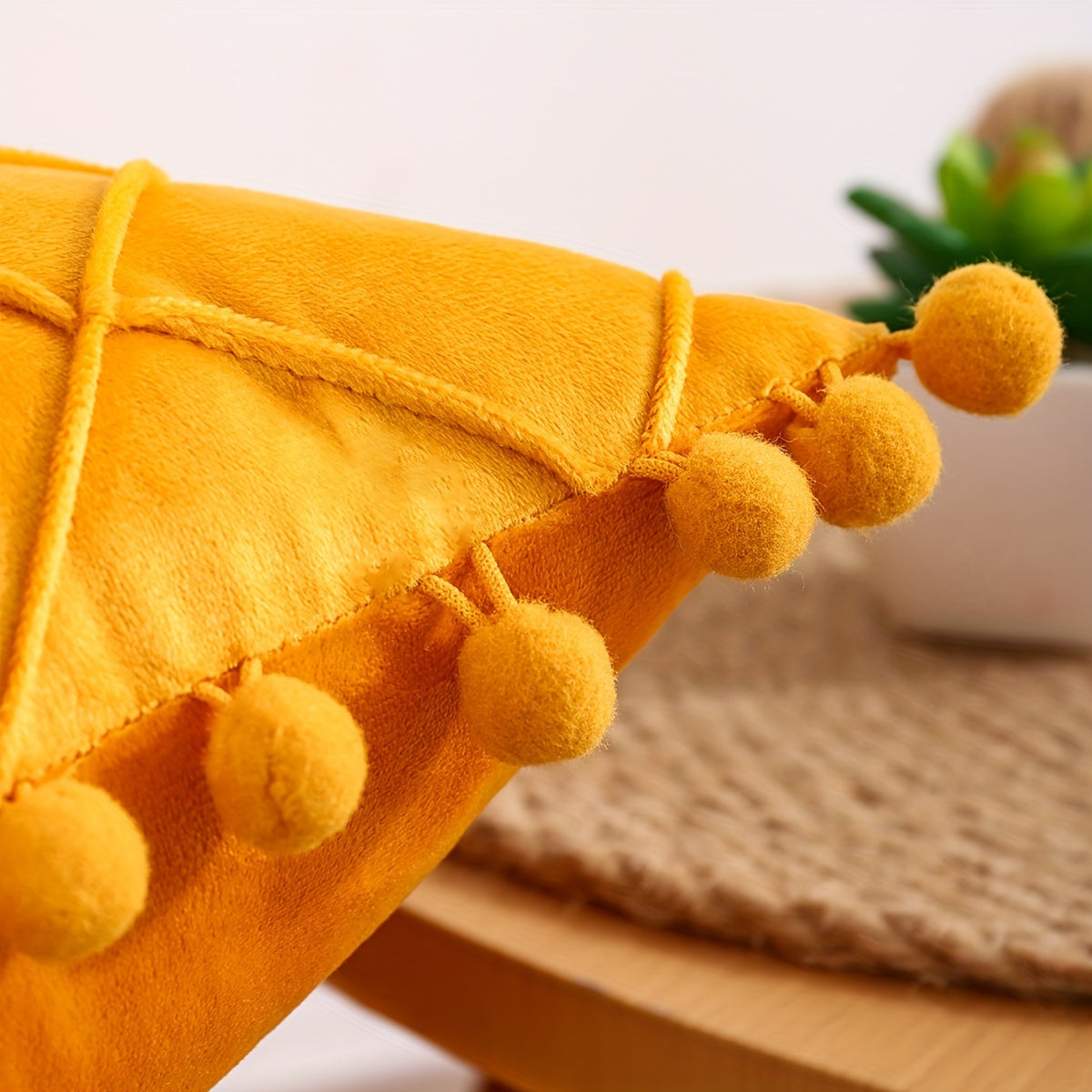 1pc Pom-Pom Decorative Throw Pillow Cover - ATSProducts