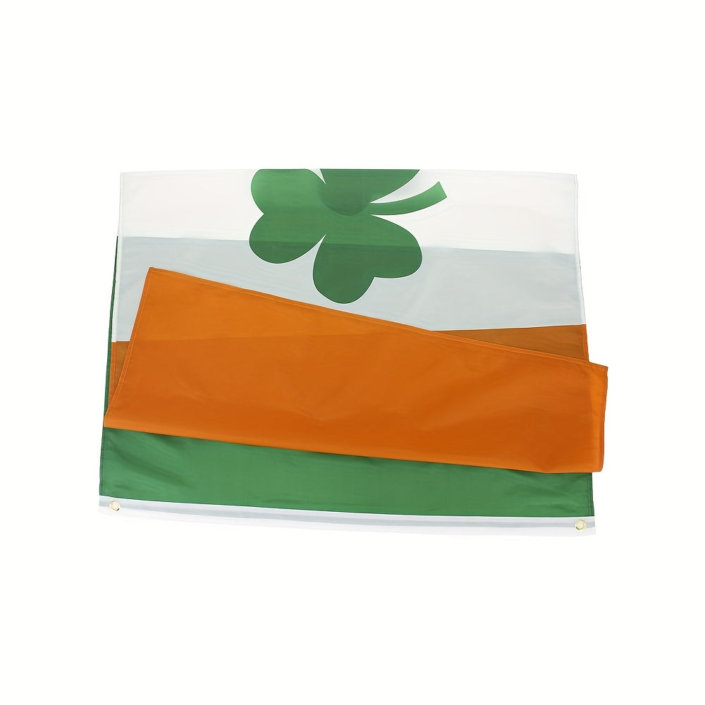 0*150cm 3x5fts Ireland Irish Shamrock Flag - ATSProducts