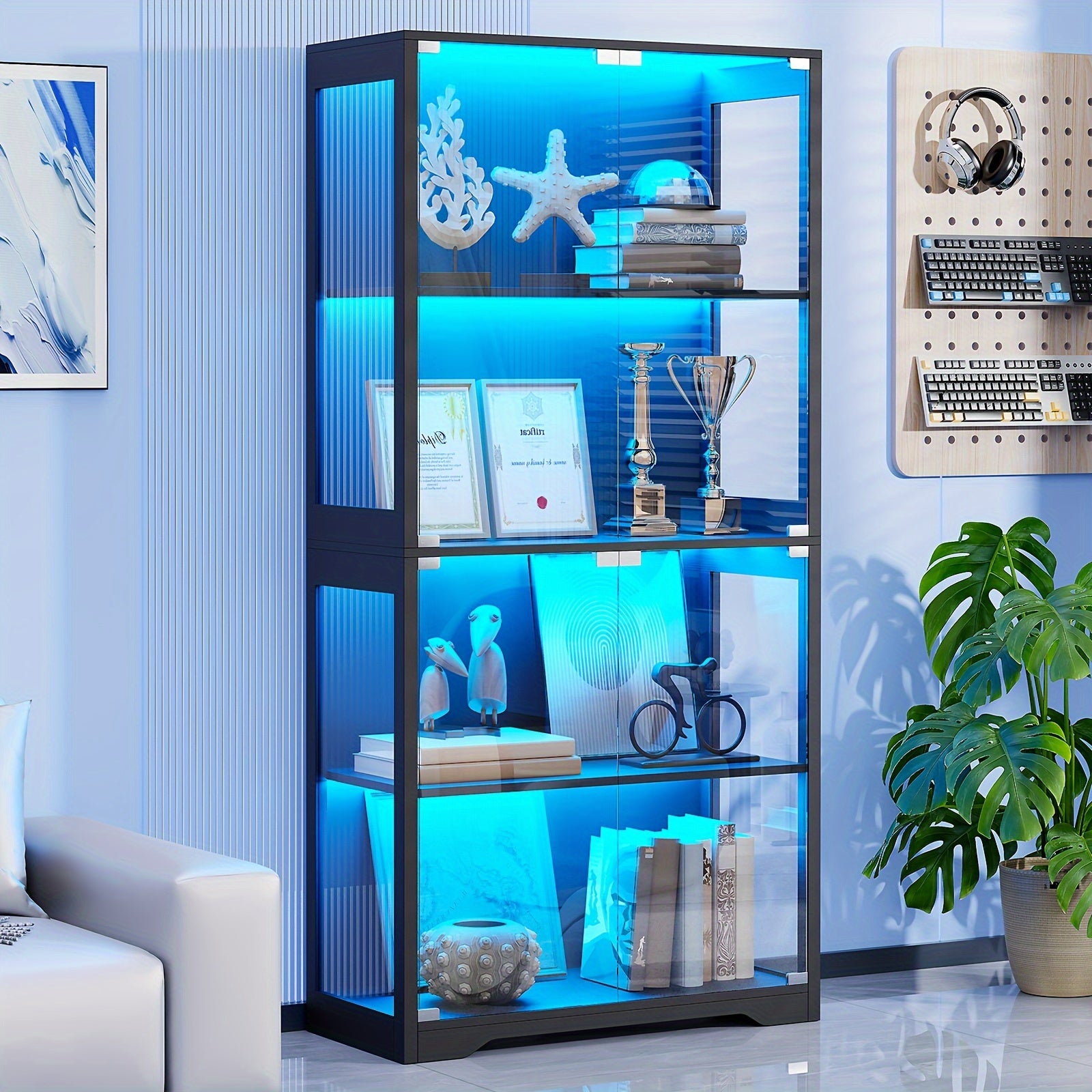 4-Tier Curio Cabinet - ATSProducts