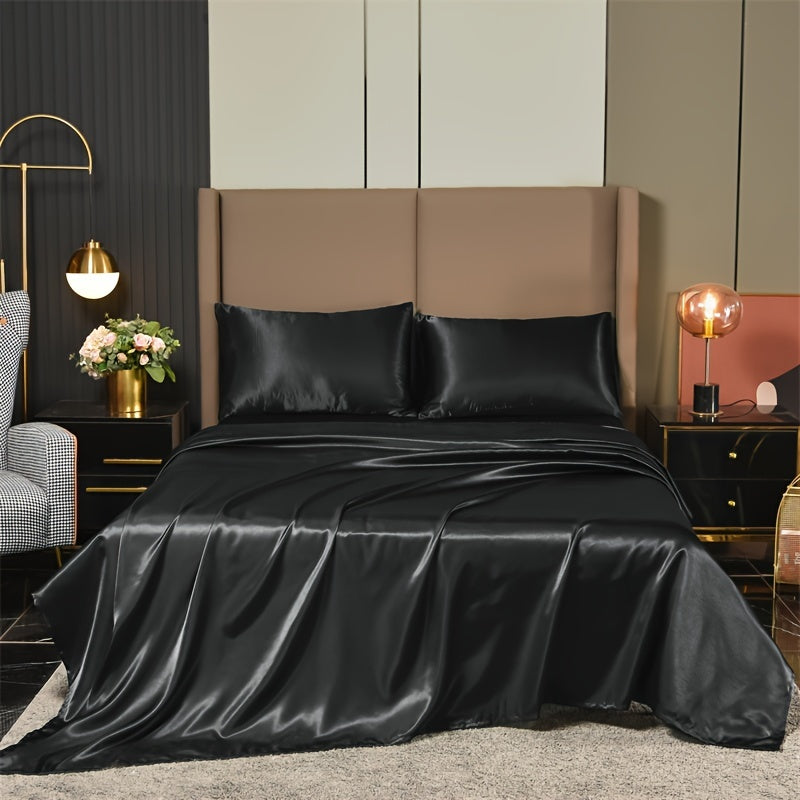4-Piece Luxurious Satin Bedding Set - ATSProducts