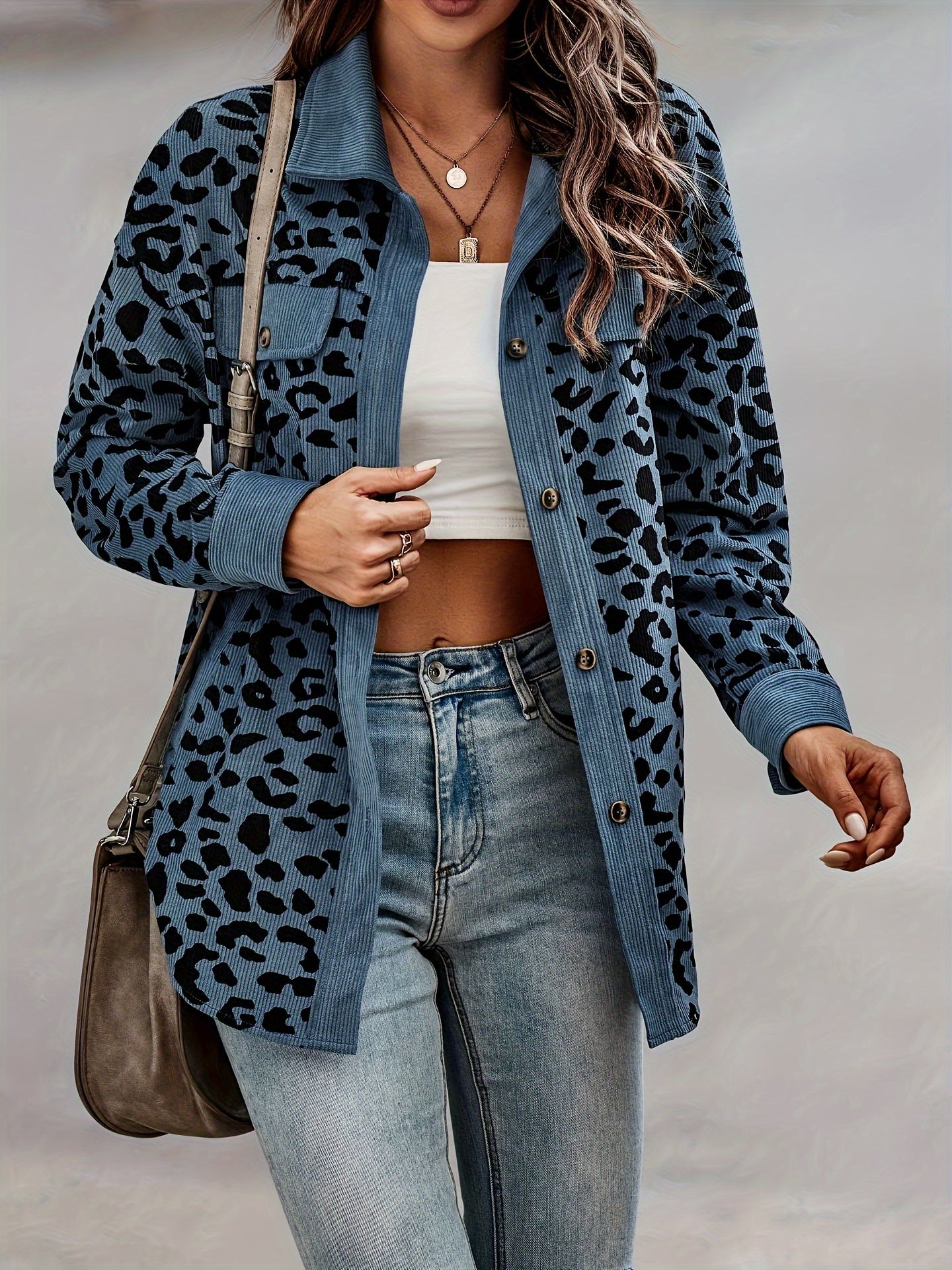 Women'S Y2K Leopard Print Jacket - ATSProducts