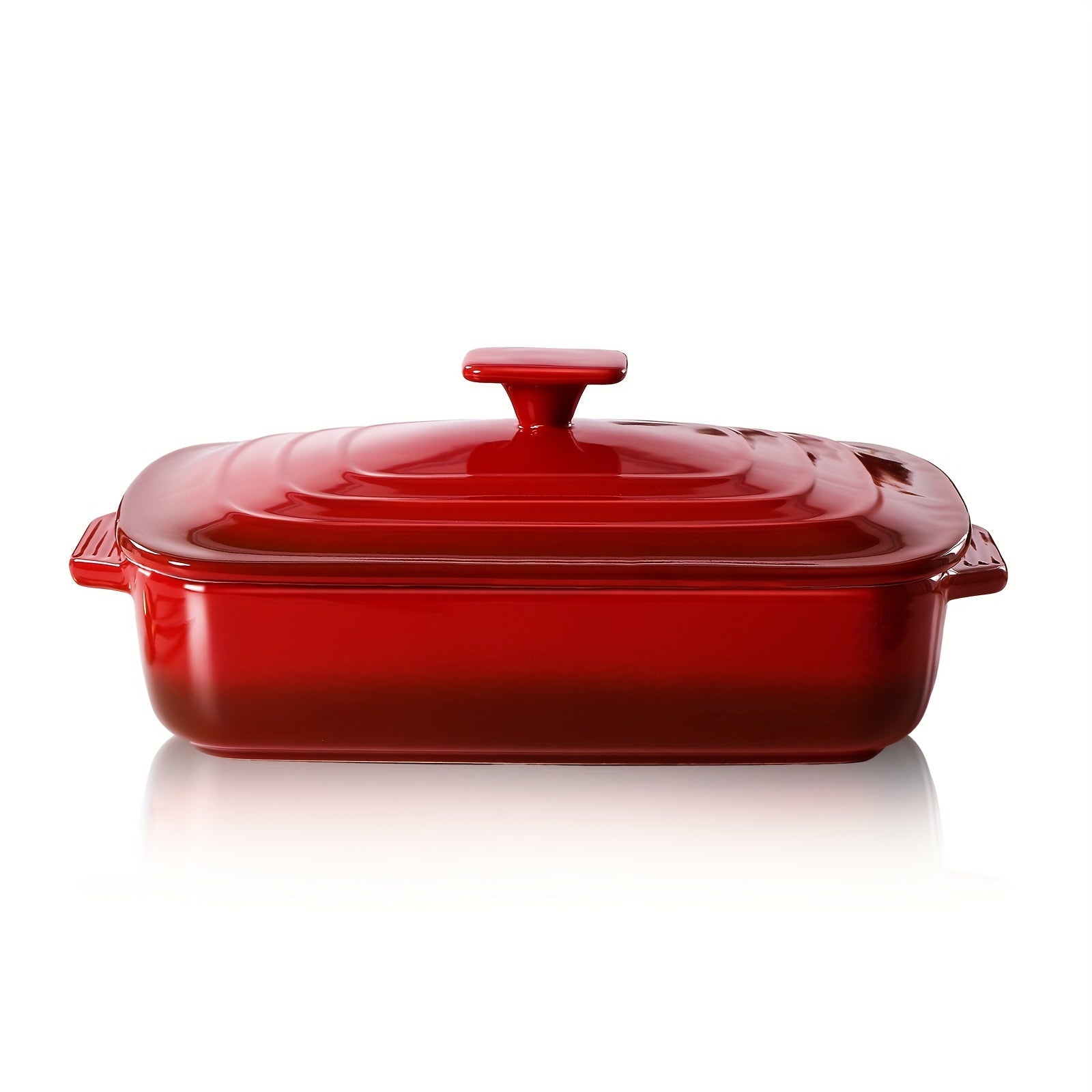 4Qt Large Ceramic Casserole Dish With Lid - ATSProducts