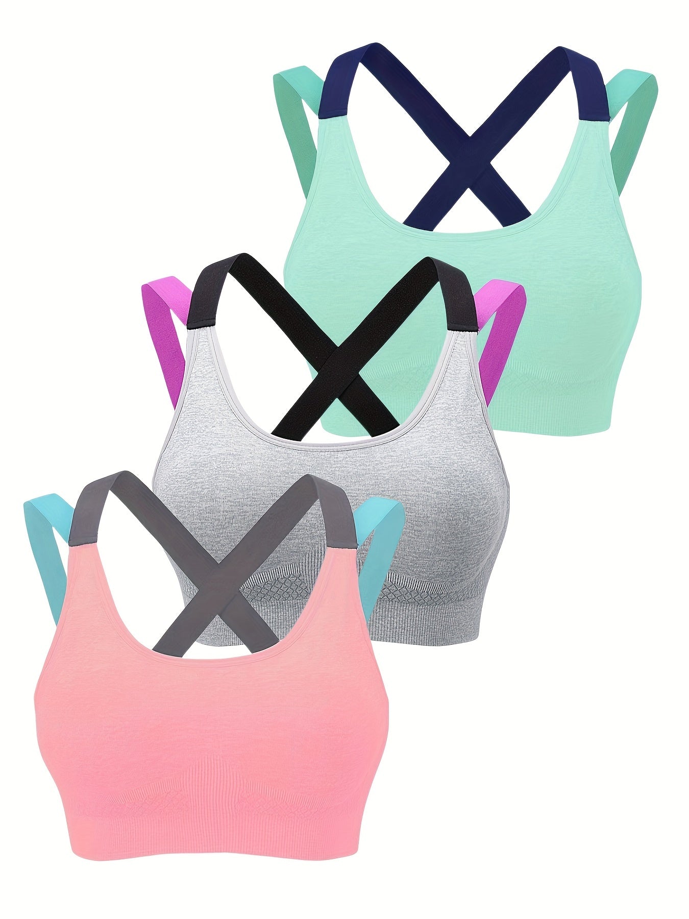 Mesh Cross Back Sport Bra - ATSProducts