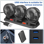 USB-Powered 3-in-1 Car Fan - ATSProducts