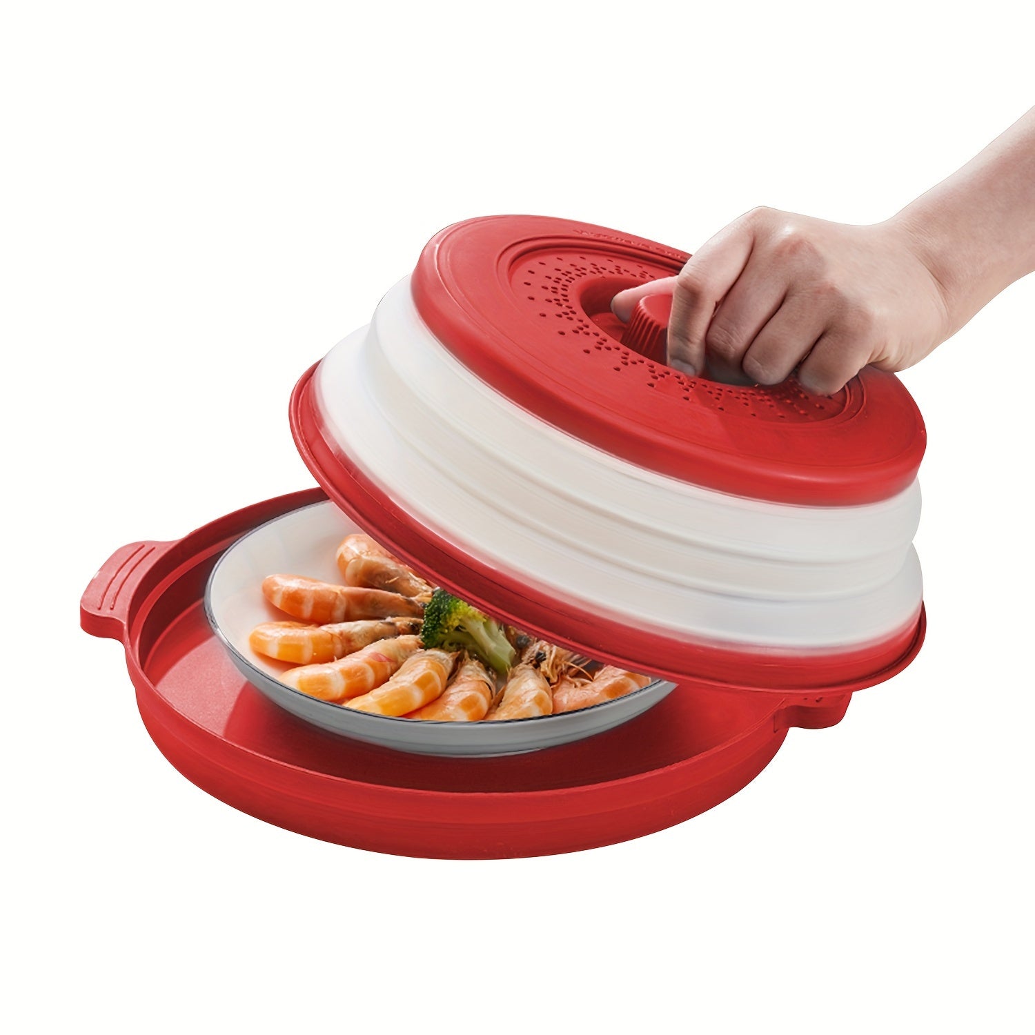 Collapsible Splatter-Proof Multifunctional Microwave Tray Set - ATSProducts