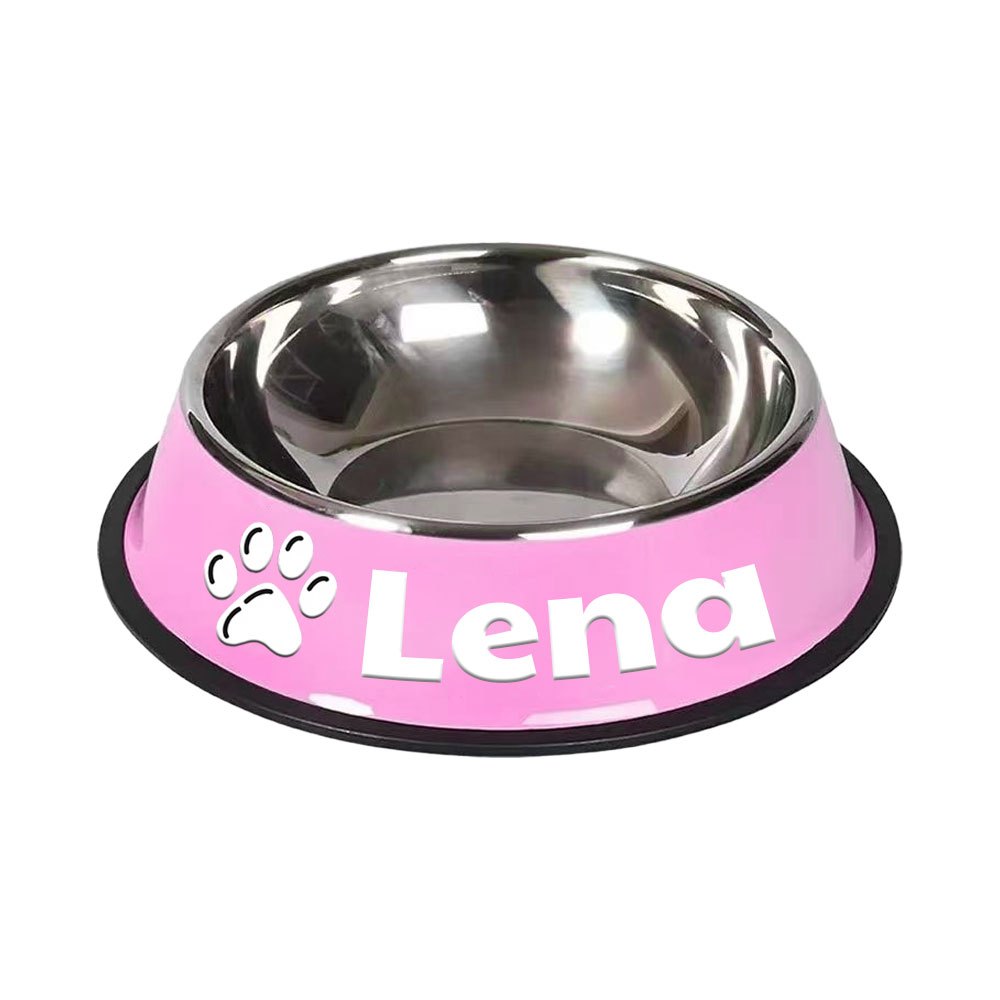 1pc Personalized Stainless Steel Dog Bowls - ATSProducts