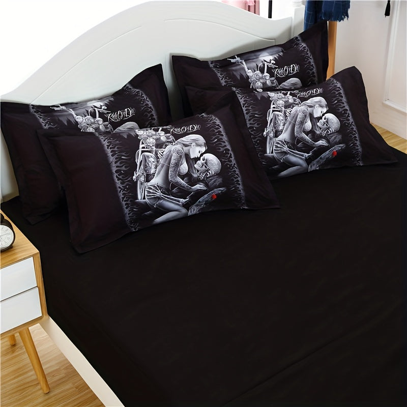 Skull Rose 3pcs Bedding Set - ATSProducts
