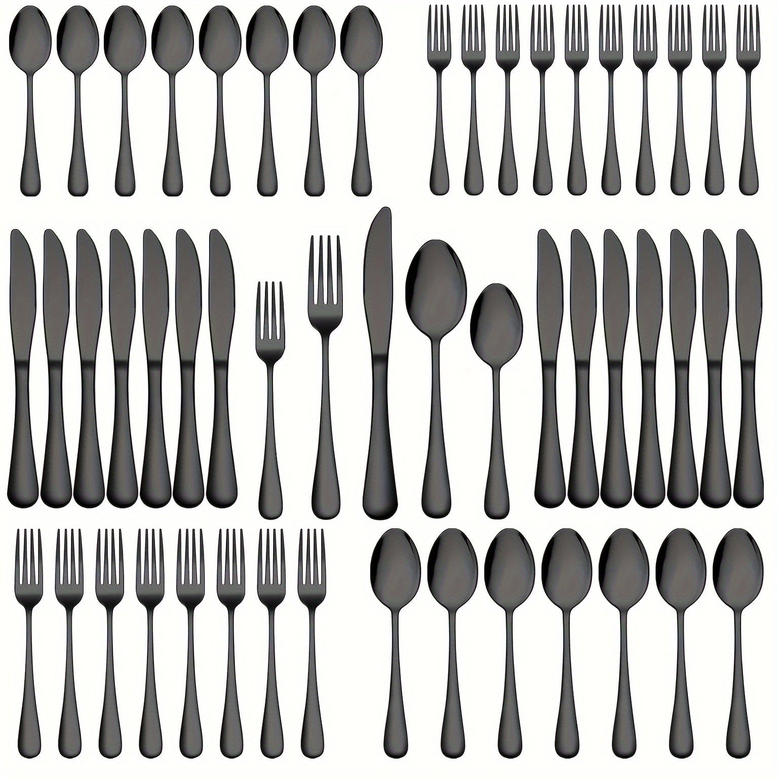 60Pc Stainless Steel Flatware Set - ATSProducts