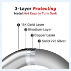 Platinum-Plated Moissanite Eternity Band - ATSProducts