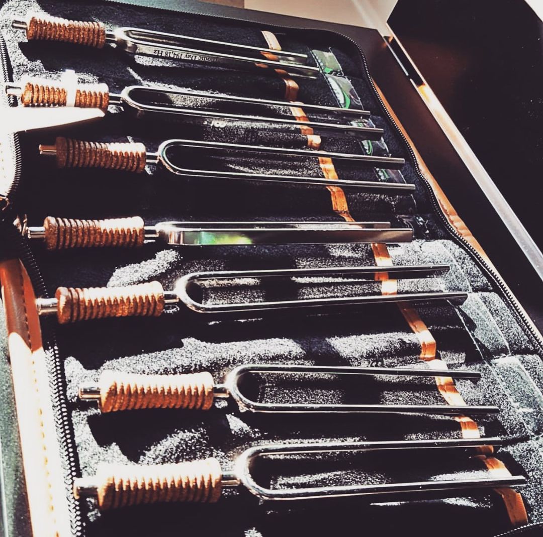 7 Chakra Healing Tuning Fork Set with Travel Case - ATSProducts